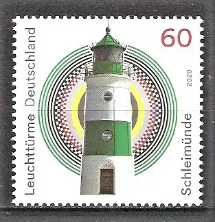 Briefmarke BRD Mi.Nr. 3552 ** Leuchttürme 2020 / Leuchtturm Schleimünde