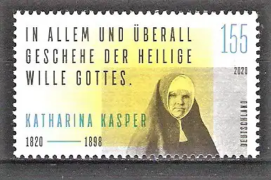 Briefmarke BRD Mi.Nr. 3548 ** 200. Geburtstag von Katharina Kasper 2020