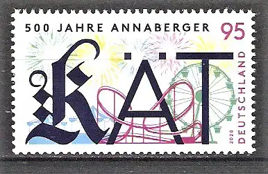 Briefmarke BRD Mi.Nr. 3547 ** 500 Jahre Volksfest Annaberger Kät 2020