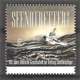 Briefmarke BRD Mi.Nr. 3153 ** 150 Jahre Deutsche Gesellschaft zur Rettung Schiffbrüchiger 2015 / Seenotkreuzer "Wilhelm Kaisen"
