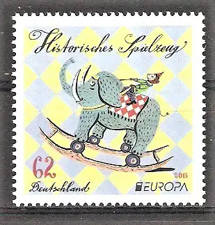 Briefmarke BRD Mi.Nr. 3152 ** Europa CEPT 2015 Historisches Spielzeug / Affe auf Schaukelelefant