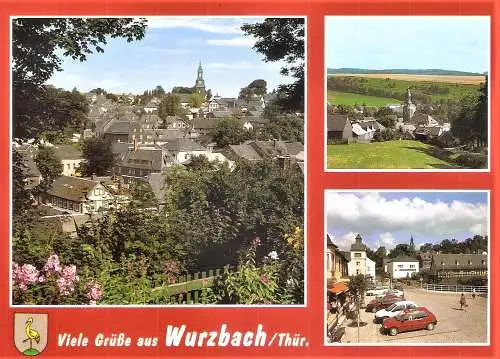 Ansichtskarte Deutschland - Wurzbach / Thüringen - Viele Grüße aus Wurzbach / Ortsansichten (2412)