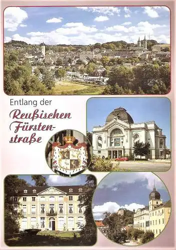 Ansichtskarte Deutschland - Thüringen / Entlang der Reußischen Fürstenstraße - Schleiz, Gera, Greiz (2405)
