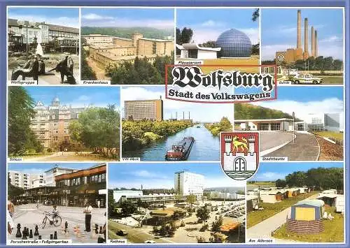 Ansichtskarte Deutschland - Wolfsburg - Stadt des Volkswagens / Mehrbildkarte (2616)