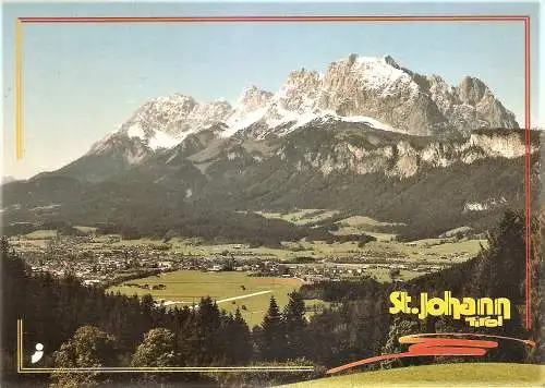 Ansichtskarte Österreich - St. Johann / St. Johann in Tirol mit Wilder Kaiser (1776)