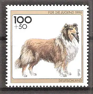 Briefmarke BRD Mi.Nr. 1839 ** Jugend 1996 / Hunderassen - Collie