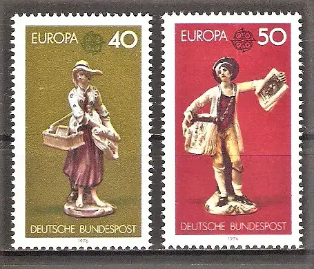 Briefmarke BRD Mi.Nr. 890-891 ** Europa CEPT 1976 / Kunsthandwerk / Kompletter Satz !