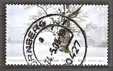 Briefmarke BRD Mi.Nr. 2577 o Post: Die vier Jahreszeiten 2006 / Alter Baum in Winterlandschaft