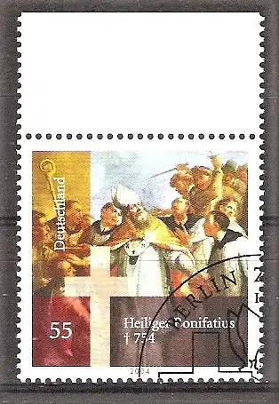 Briefmarke BRD Mi.Nr. 2401 o Oberrand - 1250. Todestag des hl. Bonifatius 2004
