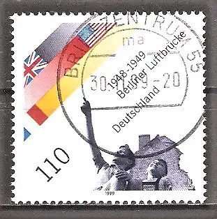 Briefmarke BRD Mi.Nr. 2048 o Vollstempel Briefzentrum 55 / 50. Jahrestag der Beendigung der Blockade Berlins 1999