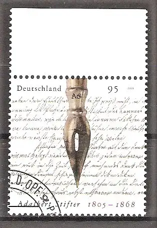 Briefmarke BRD Mi.Nr. 2490 o Oberrand - 200. Geburtstag von Adalbert Stifter 2005 / Österreichischer Schriftsteller und Maler