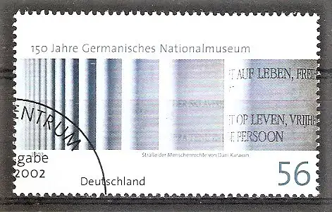 Briefmarke BRD Mi.Nr. 2269 o 150 Jahre Germanisches Nationalmuseum Nürnberg 2002