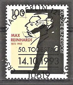 Briefmarke BRD Mi.Nr. 1703 o ESST BERLIN / 50. Todestag von Max Reinhardt 1993 / Schauspieler, Regisseur und Theaterleiter