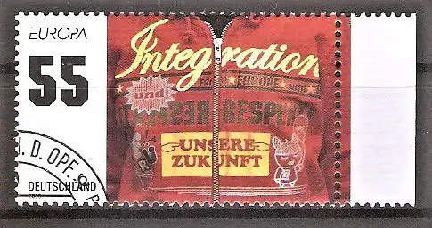 Briefmarke BRD Mi.Nr. 2535 o Seitenrand rechts - Europa CEPT 2006 / Integration