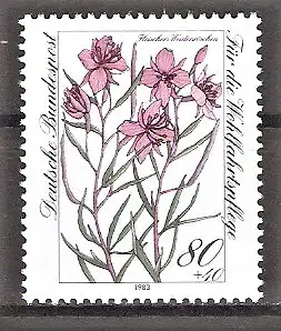Briefmarke BRD Mi.Nr. 1190 ** Wohlfahrt 1983 / Gefährdete Alpenblumen - Fleischers Weidenröschen