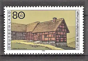 Briefmarke BRD Mi.Nr. 1819 ** Wohlfahrt 1995 - Bauernhäuser in Deutschland / Eifel