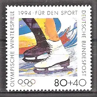 Briefmarke BRD Mi.Nr. 1717 ** Sporthilfe 1994 / Olympische Winterspiele in Lillehammer - Eiskunstlauf