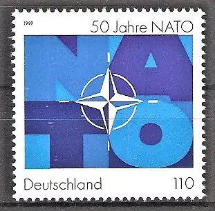 Briefmarke BRD Mi.Nr. 2039 ** 50 Jahre Nordatlantikpakt (NATO) 1999