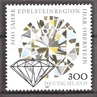 Briefmarke BRD Mi.Nr. 1911 ** 500 Jahre Edelsteinregion Idar-Oberstein 1997
