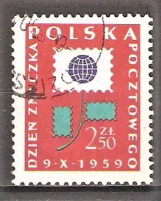 Briefmarke Polen Mi.Nr. 1126 o Tag der Briefmarke 1959