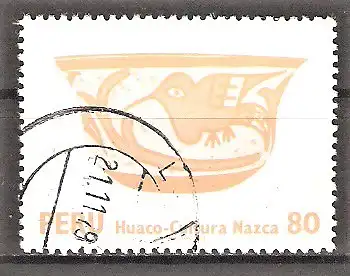 Briefmarke Peru Mi.Nr. 1119 o Kunsthandwerk 1978 / Bemaltes Tongefäß (Nazca-Kultur)