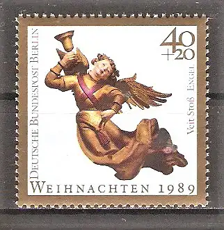 Briefmarke Berlin Mi.Nr. 858 ** Weihnachten 1989 / Engel