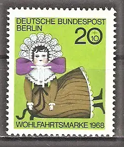 Briefmarke Berlin Mi.Nr. 323 ** Wohlfahrt 1968 / Puppen