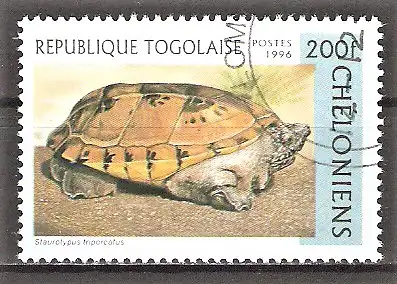 Briefmarke Togo Mi.Nr. 2481 o Mexikanische Moschusschildkröte (Staurotypus triporcatus)