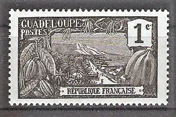 Briefmarke Guadeloupe Mi.Nr. 52 ** Landesmotive 1905 / Vanilla planiflora - Basse-Terre und Berg Houelmont