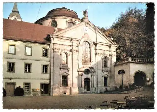 Ansichtskarte Deutschland - Kelheim / Klosterkirche Weltenburg an der Donau erbaut 1716-1718 von Gebrüder Asam (1879)