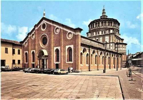 Ansichtskarte Italien - Mailand / Dominikanerkirche Santa Maria delle Grazie - Außenansicht (1574)