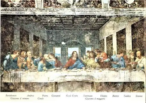 Ansichtskarte Italien - Mailand / "Das Abendmahl" von Leonardo da Vinci (1575)
