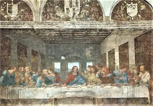 Ansichtskarte Italien - Mailand / "Das Abendmahl" von Leonardo da Vinci (1576)
