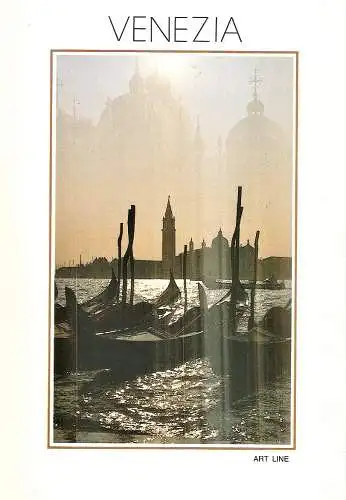 Ansichtskarte Italien - Venedig / Canal Grande mit Gondeln (1844)