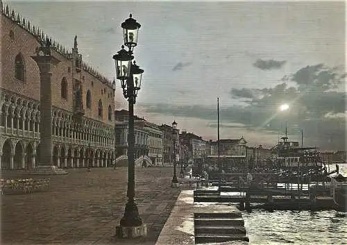 Ansichtskarte Italien - Venedig / Riva degli Schiavoni im Morgengrauen (1849)