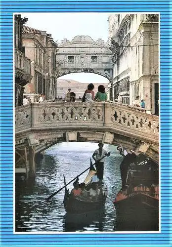 Ansichtskarte Italien - Venedig / Ponte dei Sospiri - Seufzerbrücke (1853)