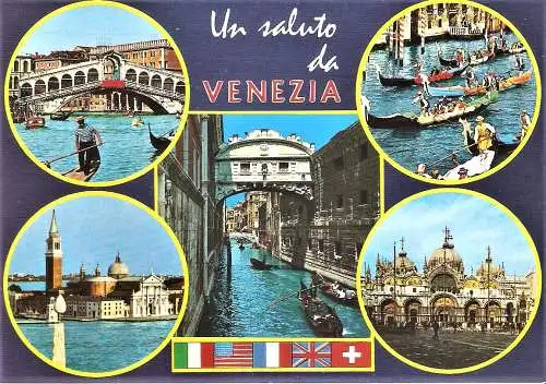 Ansichtskarte Italien - Venedig / Mehrbildkarte (1855)