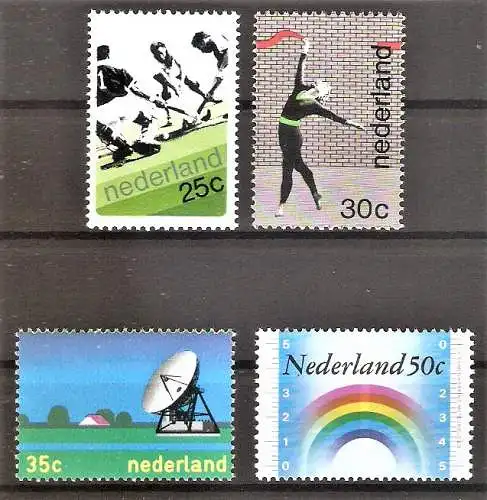 Briefmarke Niederlande Mi.Nr. 1013-1016 ** Jahrestage und Jahresereignisse 1973 / Kompletter Satz !