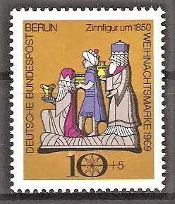 Briefmarke Berlin Mi.Nr. 352 ** Weihnachten 1969 / Die drei Heiligen aus dem Morgenland