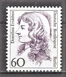 Briefmarke Berlin Mi.Nr. 824 ** 60 Pf. Frauen der deutschen Geschichte 1988 / Dorothea Erxleben - Ärztin