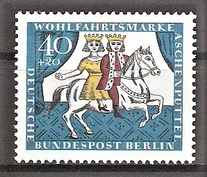 Briefmarke Berlin Mi.Nr. 269 ** Märchen der Brüder Grimm 1965 / Szenen aus dem Märchen „Aschenputtel“
