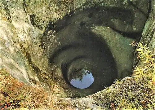 Ansichtskarte Schweiz - Maloja / Grosse Gletschermühle in Maloja (1900)