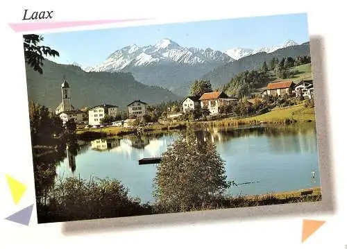 Ansichtskarte Schweiz - Laax / Laaxersee (2087)