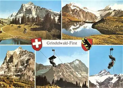 Ansichtskarte Schweiz - Grindelwald-First / Mehrbildkarte (2089)