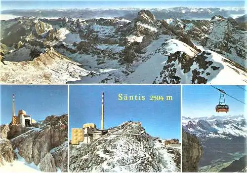 Ansichtskarte Schweiz - Säntis-Gipfel / Mehrbildkarte (2156)