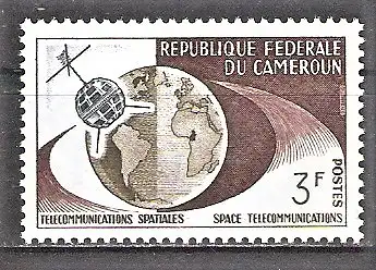 Briefmarke Kamerun Mi.Nr. 383 ** 1. Fernseh-Direktübertragung Amerika - Europa durch „Telstar“ 1963