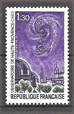Briefmarke Frankreich Mi.Nr. 1720 ** Einweihung des Observatoriums in der Haute-Provence 1970