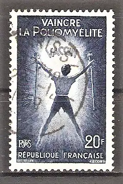 Briefmarke Frankreich Mi.Nr. 1266 o Schutzimpfung gegen die Kinderlähmung 1959