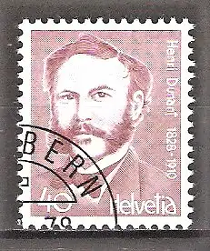 Briefmarke Schweiz Mi.Nr. 1138 o Porträts 1978 / Henri Dunant / Philanthrop