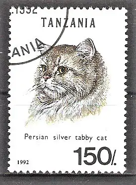 Briefmarke Tanzania Mi.Nr. 1410 o Perserkatze